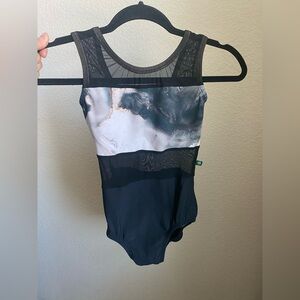 SOLD: Luckyleo Black Mesh & Black Cloud Spice Leotard
Adult Small